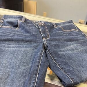 American Eagle Outfitters Relaxed Fit Dark Blue Jeans